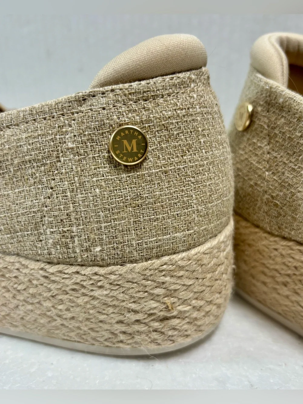 NWT Skechers Martha Stewart’s BOBS Sesame Platform Espadrille Loafers in Light